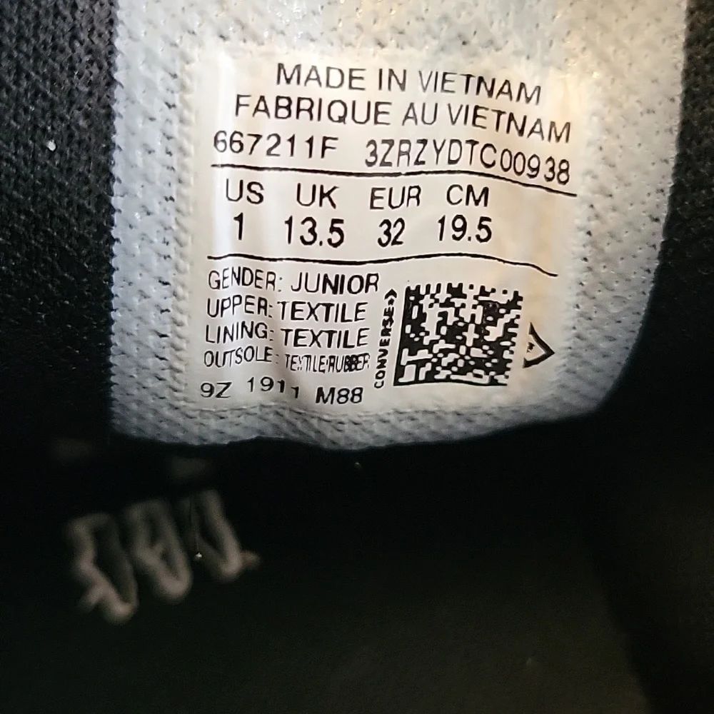 Converse black cheetah/leopard print size EUR32/Juniors 1 - Picture 7 of 7